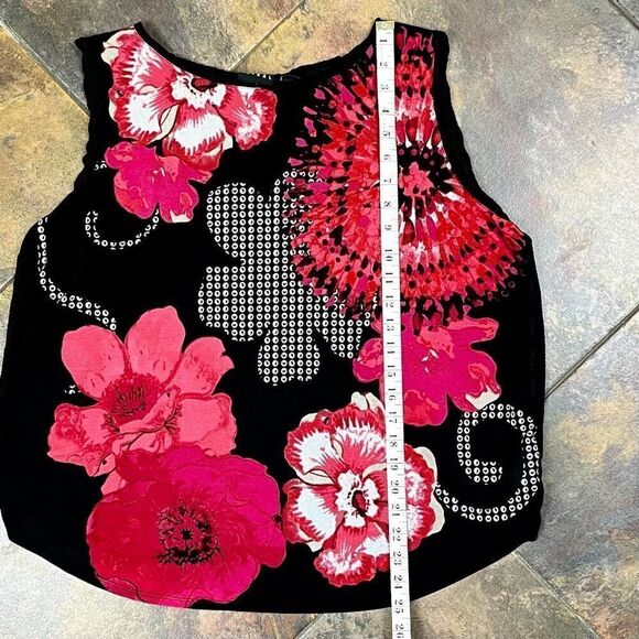Tribal Floral Tank Top Blouse XL - Picture 5 of 11